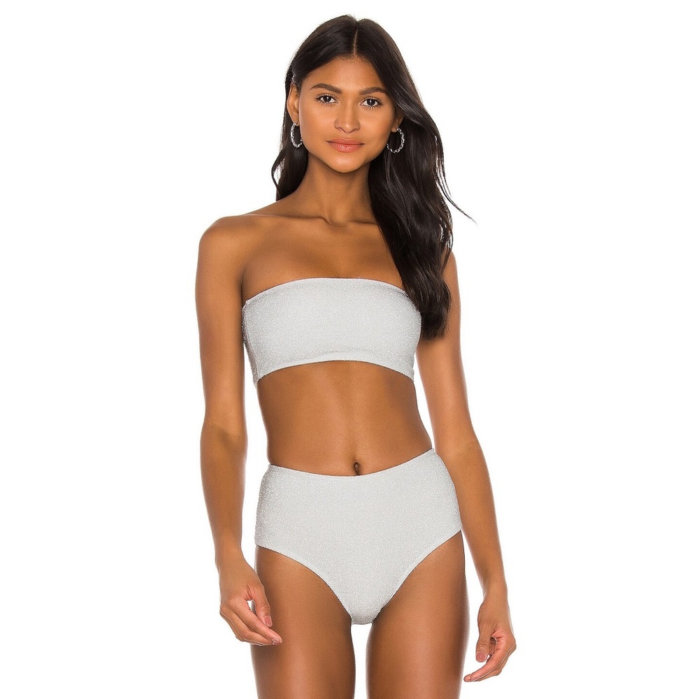 Lovers + Friends Silver Diamond Swim Bottom - NWT